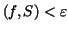 $(f,S)<\varepsilon$