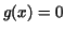$g(x)=0$