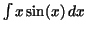 $\int x\,{\rm sin}(x)\,dx$