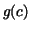 $g(c)$