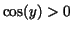 $\cos(y)>0$