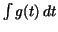 $\int g(t)\,dt$