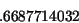 \begin{displaymath}
.6687714032
\end{displaymath}