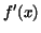 $f'(x)$